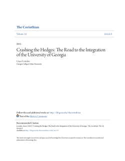 Crashing the Hedges: The Road to the Integration