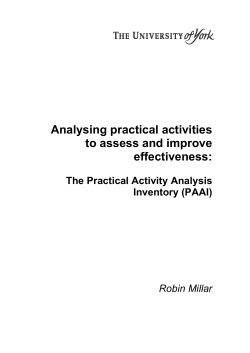 Improving practical work in school science