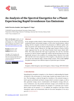 An Analysis of the Spectral Energetics for a Planet Experiencing