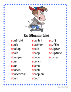 Sc Blends List - Fox C