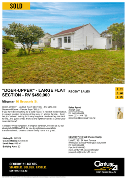 "DOER-UPPER" - LARGE FLAT SECTION