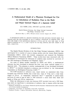 and Major Internal Organs of a Japanese Adult