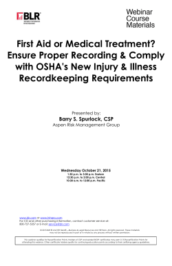 First Aid or Medical Treatment? Ensure Proper