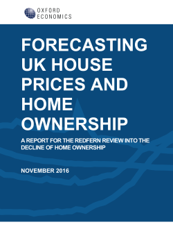 Forecasting UK house prices and home ownership