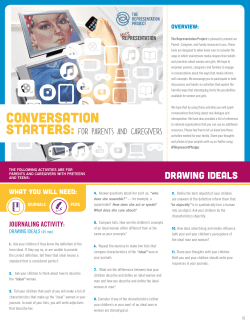 conversation starters - The Representation Project