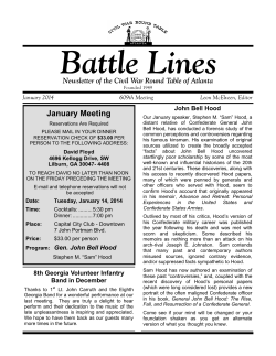 January Meeting - Civil War Round Table of Atlanta