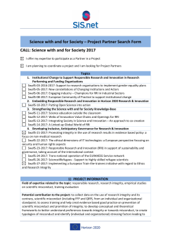 Science with and for Society 2017