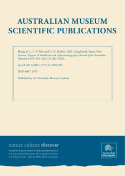 Long Island, Papua New Guinea: aspects of landforms and