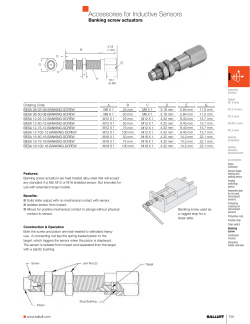 Accessories for Inductive Sensors