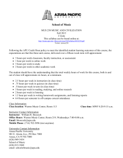 School of Music - Azusa Pacific University