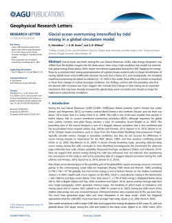 Glacial ocean overturning intensified by tidal mixing in a global