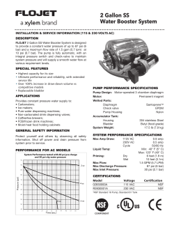 2 Gallon SS Water Booster System