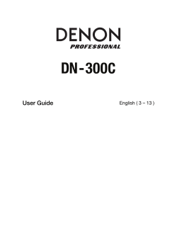 DN-300C User Guide