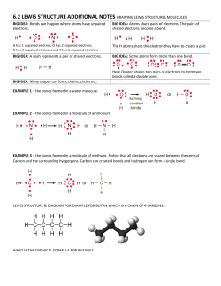 6.2 lewis structure additional notes drawing lewis structures molecules