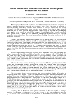 Lattice deformation of cellulose and chitin nano-crystals