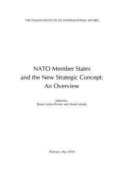 NATO Member States and the New Strategic Concept: An
