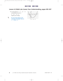 Lesson 4.2 Math Lab: Assess Your Understanding
