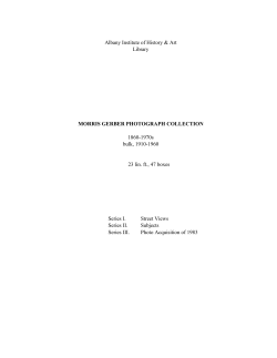 Morris Gerber - Albany Institute of History and Art