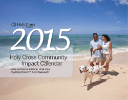 Holy Cross Hospital 2015 Community Impact Calendar