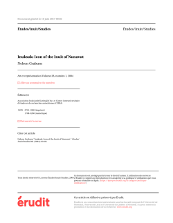 Inuksuk: Icon of the Inuit of Nunavut