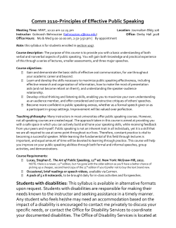 SU16 Comm 2110-1097 Syllabus G. Behrouzian