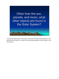 Comet, Meteor, Asteroid ppt Notes