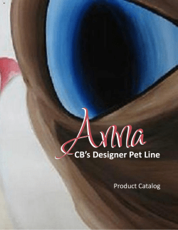 Anna Designer Pet Catalog