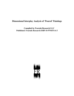 Dimensional Interplay Analysis of `Poured` Paintings
