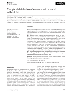 The global distribution of ecosystems in a world without fire
