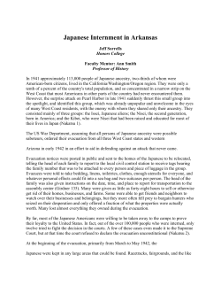 Japanese Internment in Arkansas