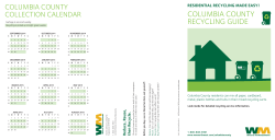 columbia county recycling guide