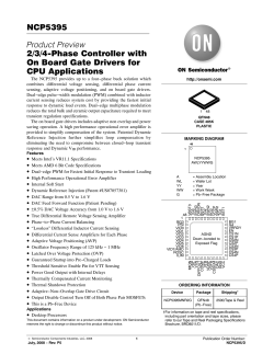 NCP5395 Product Preview 2/3/4-Phase Controller with