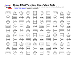 Stroop Effect Variation: Shape/Word Tests