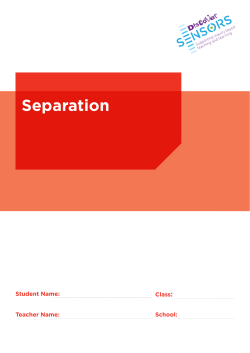Separation - Discover Sensors