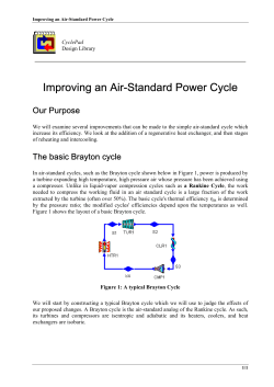 Improving an Air-Standard Power Cycle