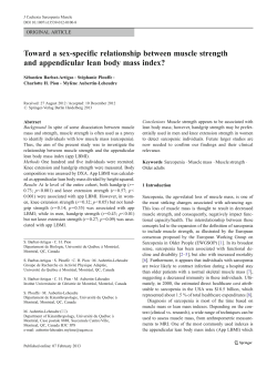 Toward a sex-specific relationship between muscle strength and
