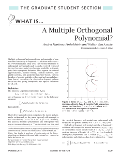 A Multiple Orthogonal Polynomial?