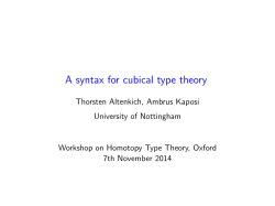 A syntax for cubical type theory