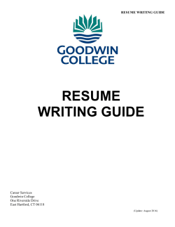 resume writing guide