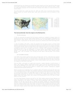 Itinerary First Transcontinental 1869