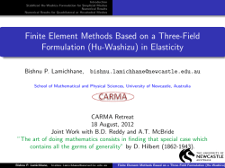 Finite Element Methods Based on a Three-Field Formulation