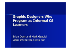 Graphic Designers Who Program as Informal CS Learners