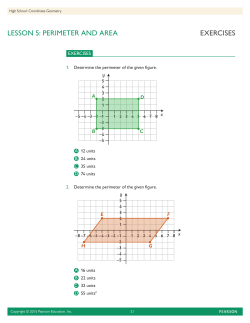 exercises lesson 5: perimeter and area
