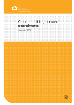 Guide to building consent amendments