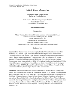 Migrant Labor Rights - National Employment Law Project