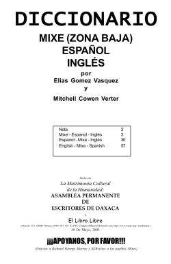 (Mixe), Spanish, English Trilingual Dictionary