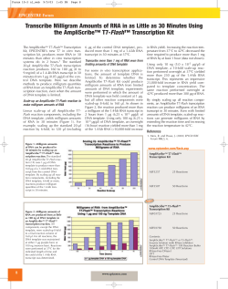 Flash&trade; Transcription Kit
