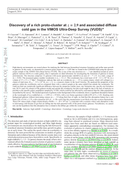 Discovery of a rich proto-cluster at z= 2.9 and associated diffuse cold