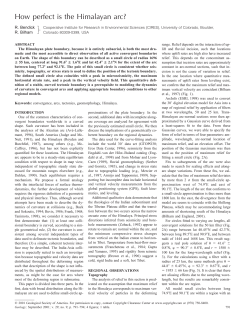 How perfect is the Himalayan arc?