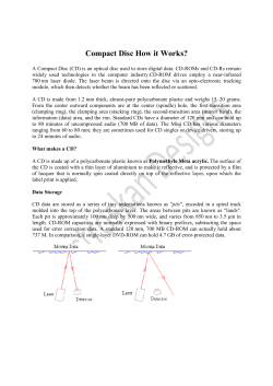 Compact Disc How it Works?
